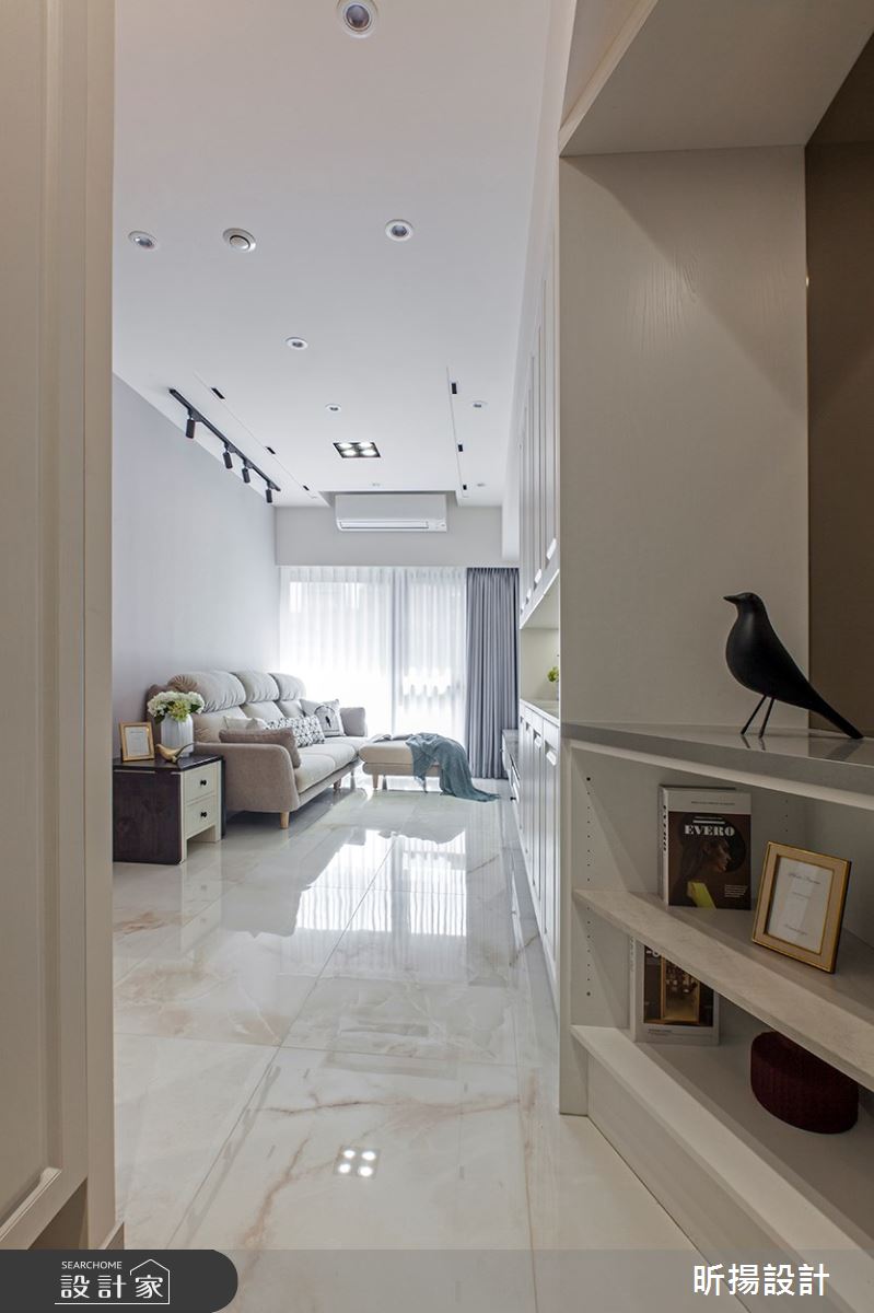 23坪新成屋(5年以下)＿新古典玄關客廳案例圖片＿昕揚室內裝修設計有限公司＿昕揚_來一曲剛剛好的浪漫之2