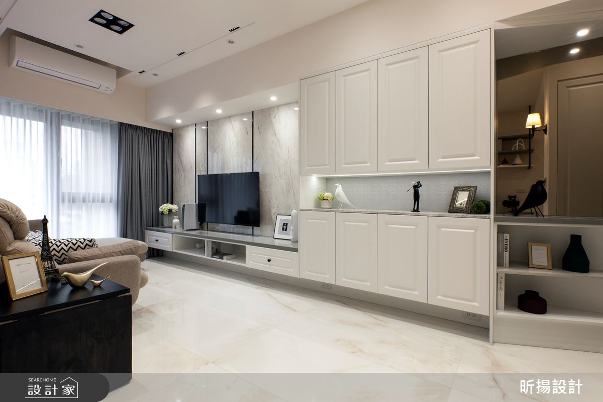 23坪新成屋(5年以下)＿新古典客廳案例圖片＿昕揚室內裝修設計有限公司＿昕揚_來一曲剛剛好的浪漫之3