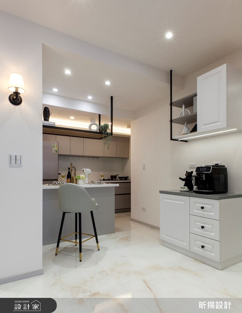 23坪新成屋(5年以下)＿新古典廚房案例圖片＿昕揚室內裝修設計有限公司＿昕揚_來一曲剛剛好的浪漫之12