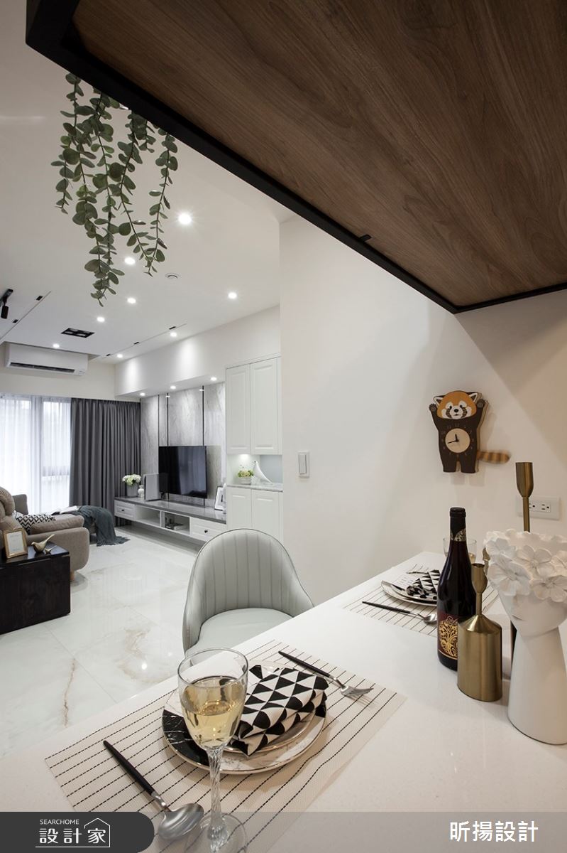 23坪新成屋(5年以下)＿新古典客廳吧檯案例圖片＿昕揚室內裝修設計有限公司＿昕揚_來一曲剛剛好的浪漫之16