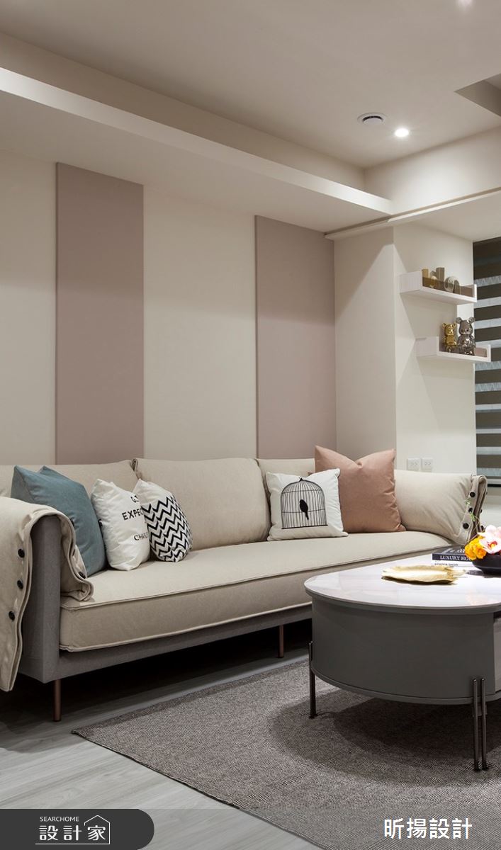 28坪老屋(16~30年)＿現代風客廳案例圖片＿昕揚室內裝修設計有限公司＿昕揚_輕裸‧淡雅之1