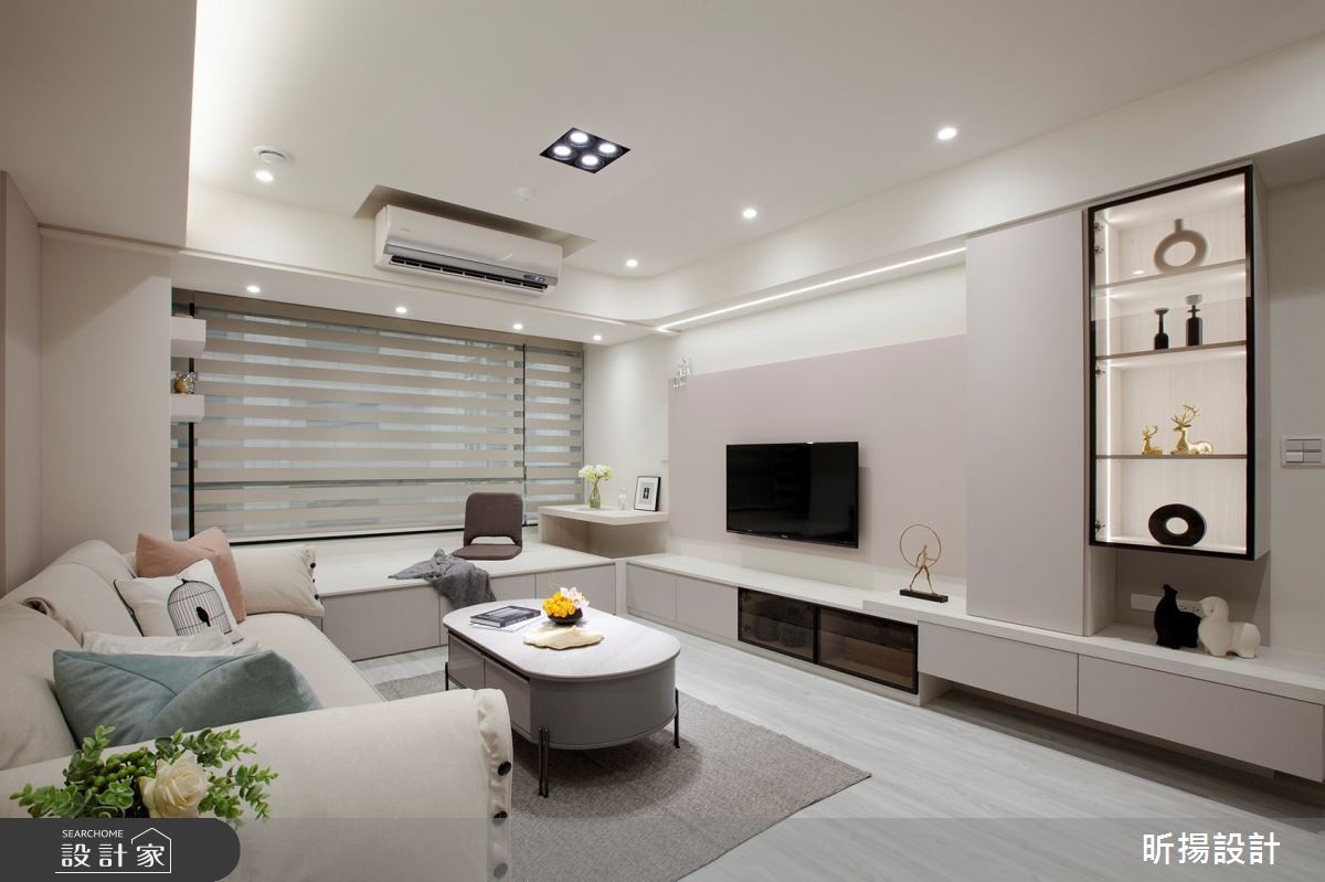 28坪老屋(16~30年)＿現代風客廳臥榻案例圖片＿昕揚室內裝修設計有限公司＿昕揚_輕裸‧淡雅之3