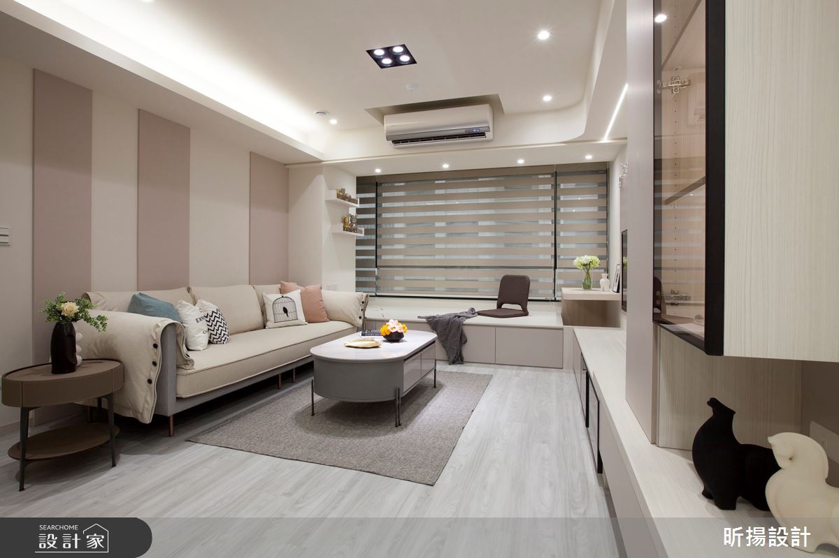28坪老屋(16~30年)＿現代風客廳臥榻案例圖片＿昕揚室內裝修設計有限公司＿昕揚_輕裸‧淡雅之4