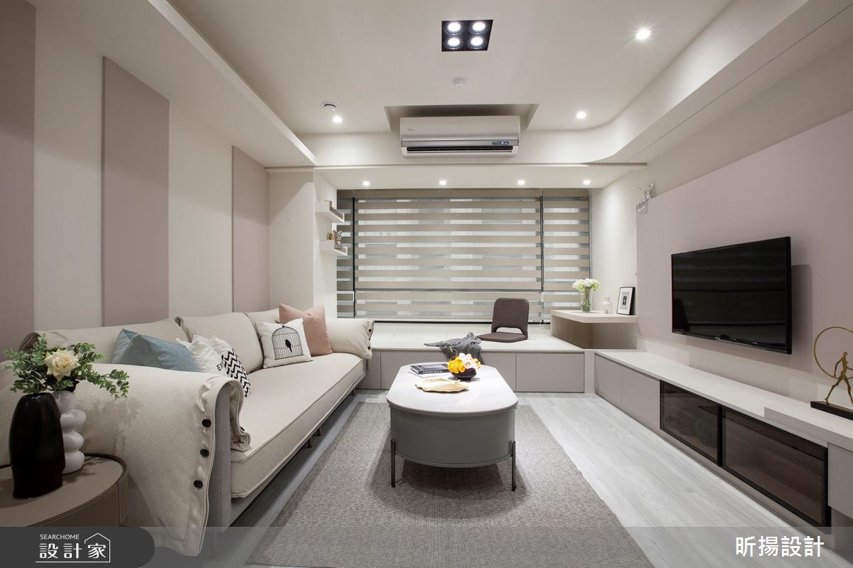 28坪老屋(16~30年)＿現代風客廳臥榻案例圖片＿昕揚室內裝修設計有限公司＿昕揚_輕裸‧淡雅之6