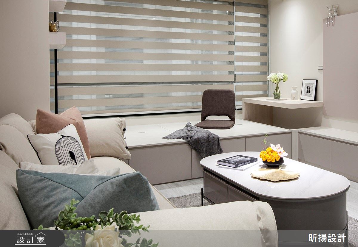 28坪老屋(16~30年)＿現代風客廳臥榻案例圖片＿昕揚室內裝修設計有限公司＿昕揚_輕裸‧淡雅之7