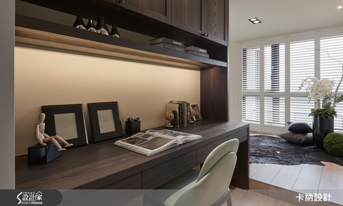 40坪預售屋＿奢華風書房案例圖片＿卡納文創/品納設計＿卡納_18之25