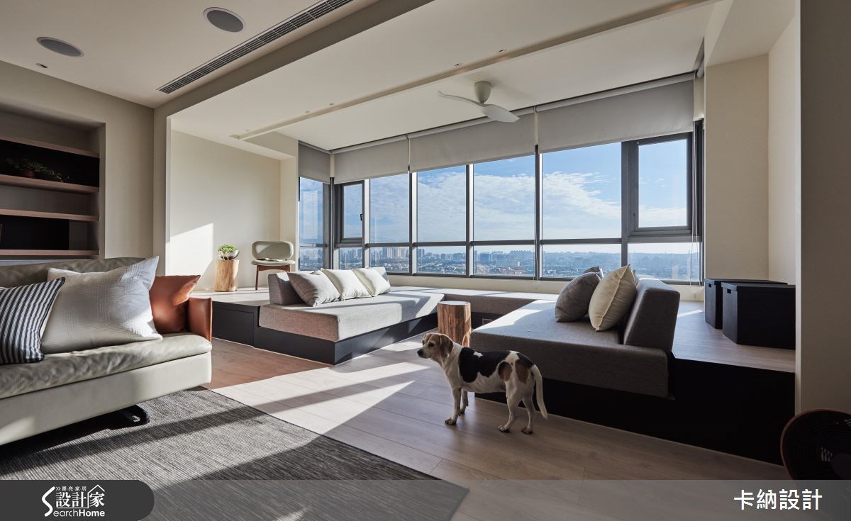 60坪新成屋(5年以下)＿休閒風客廳臥榻案例圖片＿卡納文創/品納設計＿卡納_23之11