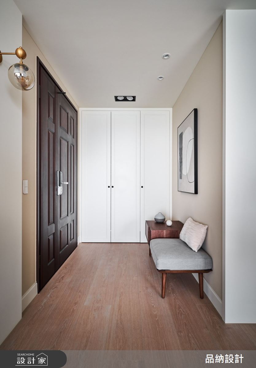 40坪新成屋(5年以下)＿美式風玄關案例圖片＿卡納文創/品納設計＿品納_40之1