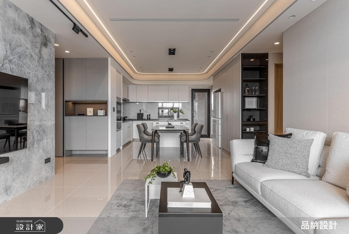 30坪新成屋(5年以下)＿現代風玄關客廳餐廳廚房中島案例圖片＿卡納文創/品納設計＿品納_49之9