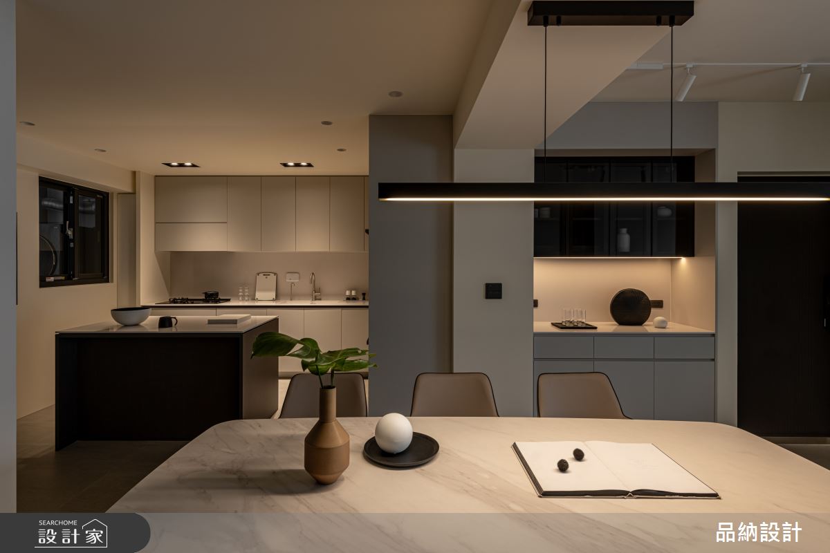 40坪老屋(41~50年)＿現代風餐廳廚房中島案例圖片＿卡納文創/品納設計＿品納_50之5