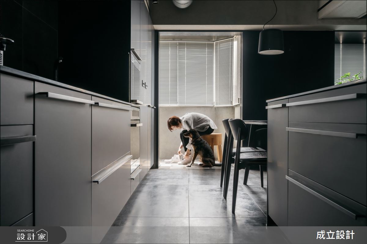 39坪老屋(16~30年)＿現代風餐廳廚房中島案例圖片＿成立設計＿成立_DUST_MO之20