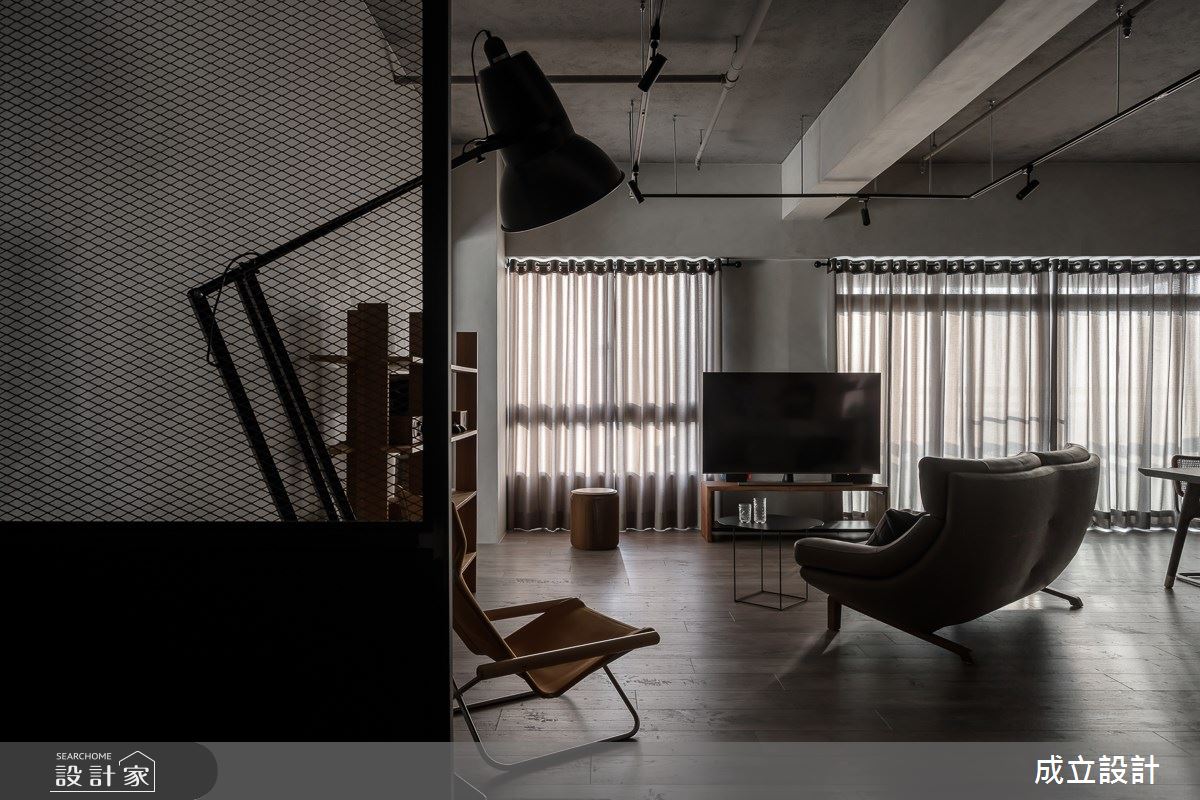 47坪中古屋(5~15年)＿工業風客廳案例圖片＿成立設計＿成立_CONFIDENCE之1