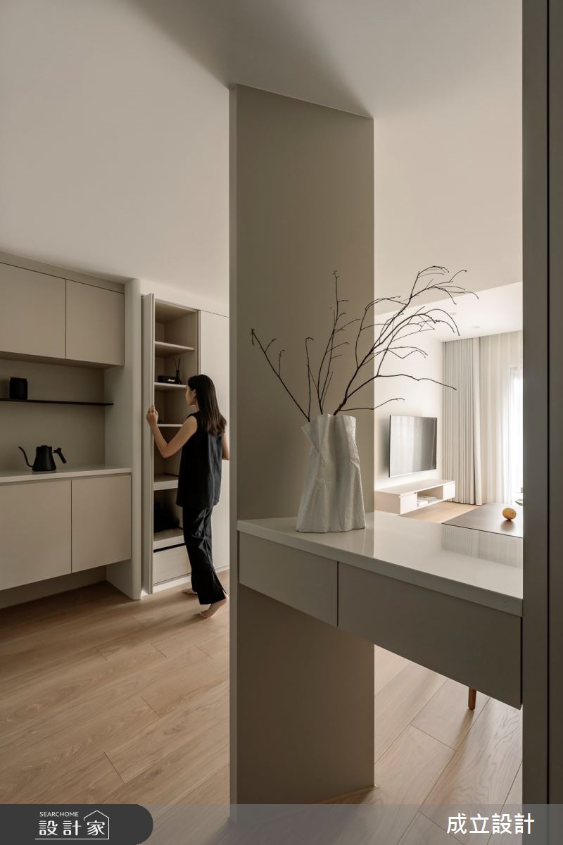 39坪新成屋(5年以下)＿簡約風玄關案例圖片＿成立設計＿成立_LONG LIVE之2