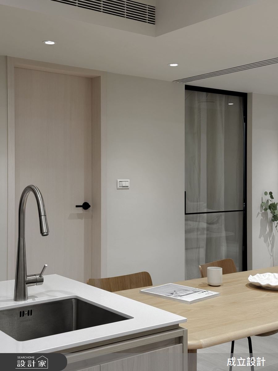 42坪老屋(41~50年)＿簡約風餐廳中島案例圖片＿成立設計＿成立_REBORN之14