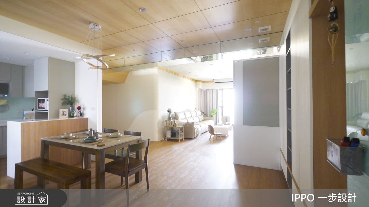 28坪中古屋(5~15年)＿現代風客廳餐廳廚房吧檯中島案例圖片＿IPPO 一步設計＿一步_第五步之5