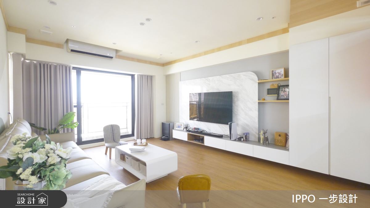 28坪中古屋(5~15年)＿現代風客廳案例圖片＿IPPO 一步設計＿一步_第五步之7