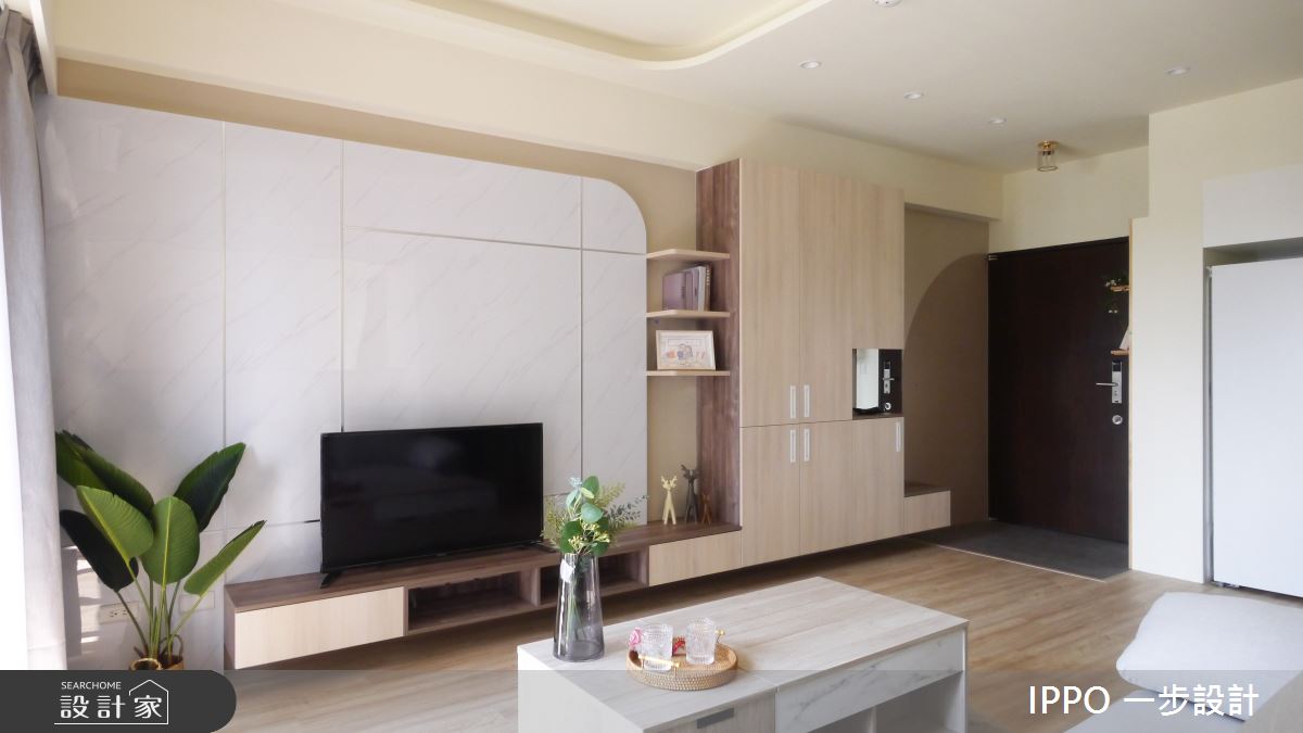 20坪新成屋(5年以下)＿現代風玄關客廳案例圖片＿IPPO 一步設計＿一步_第十步之5