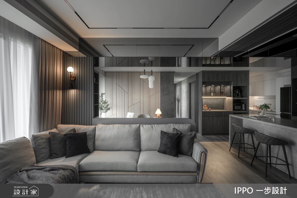28坪新成屋(5年以下)＿現代風客廳餐廳中島案例圖片＿IPPO 一步設計＿一步_第二十七步 靜默之境之14
