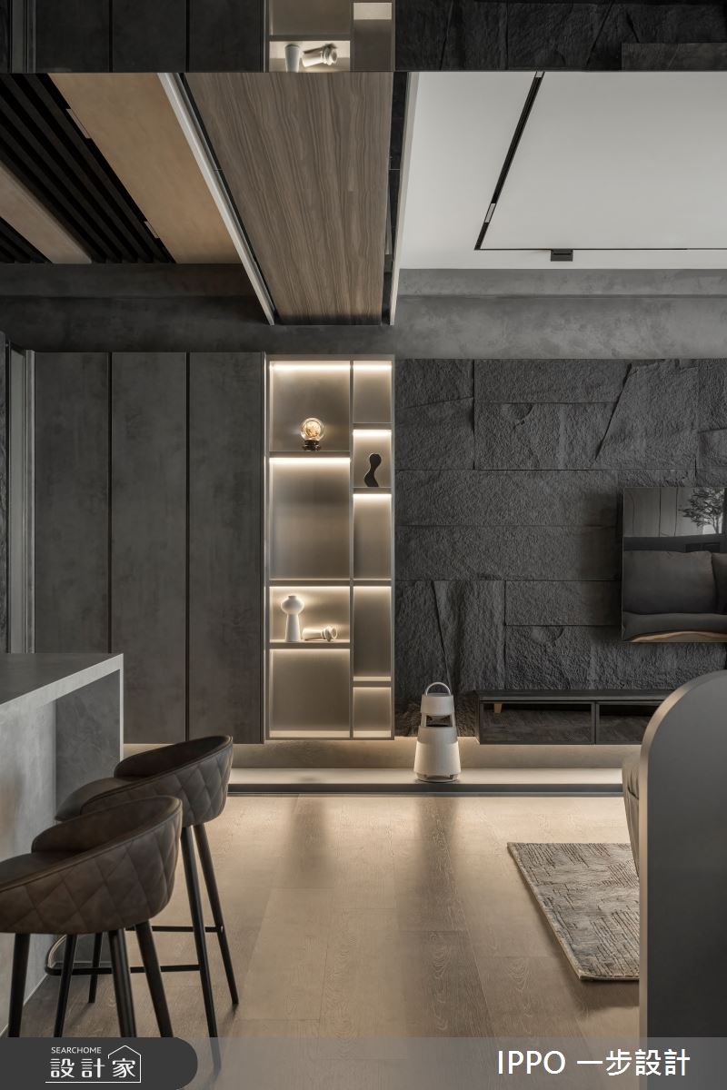 28坪新成屋(5年以下)＿現代風客廳中島案例圖片＿IPPO 一步設計＿一步_第二十七步 靜默之境之10