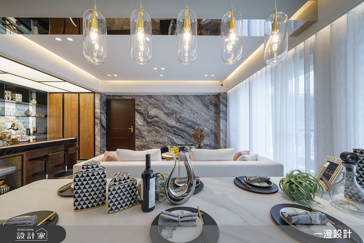 ＿輕奢華風客廳餐廳中島案例圖片＿一澄設計事業＿一澄_08.斯室思藝之13