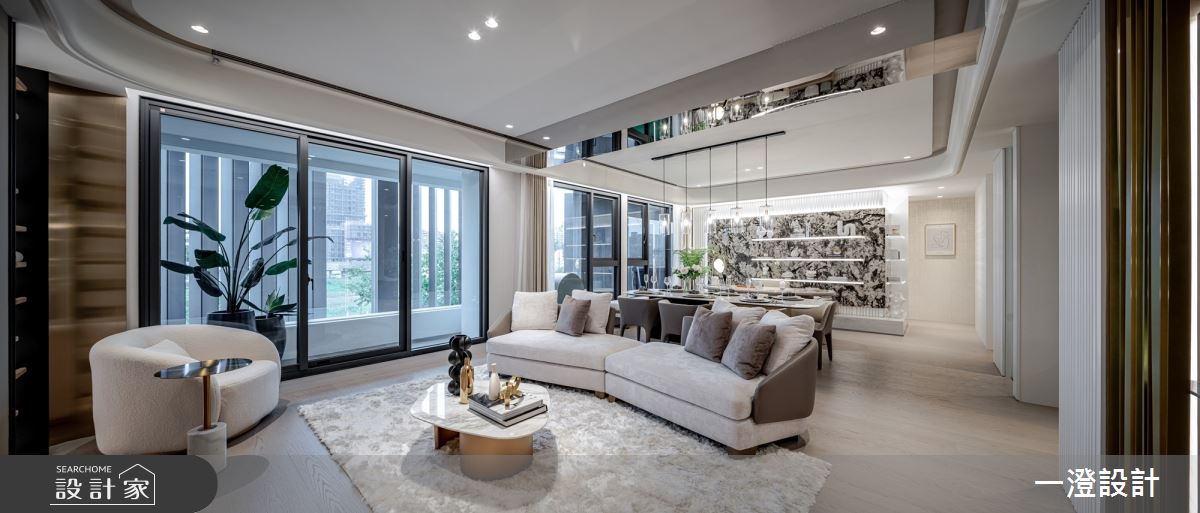 50坪＿輕奢華風客廳餐廳案例圖片＿一澄設計事業＿一澄_11.熠熠之5