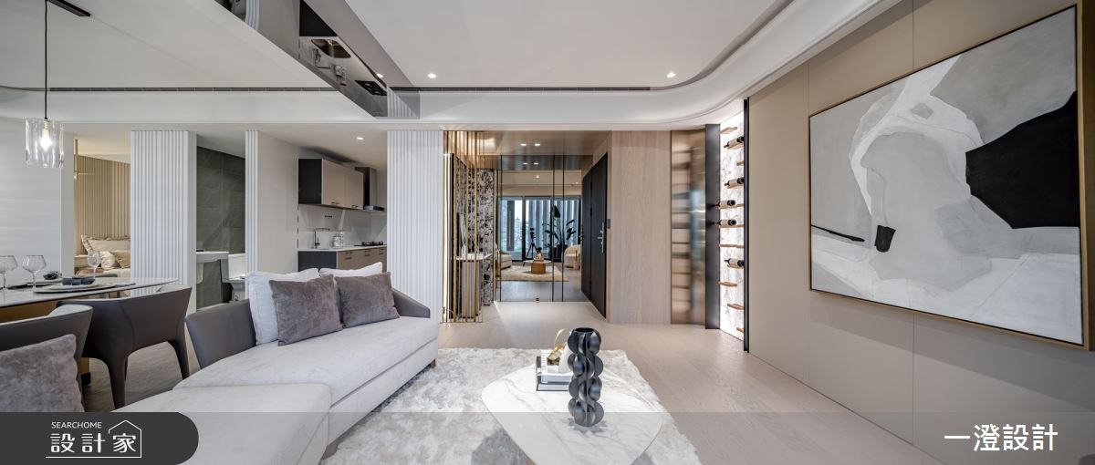 50坪＿輕奢華風玄關客廳餐廳案例圖片＿一澄設計事業＿一澄_11.熠熠之3