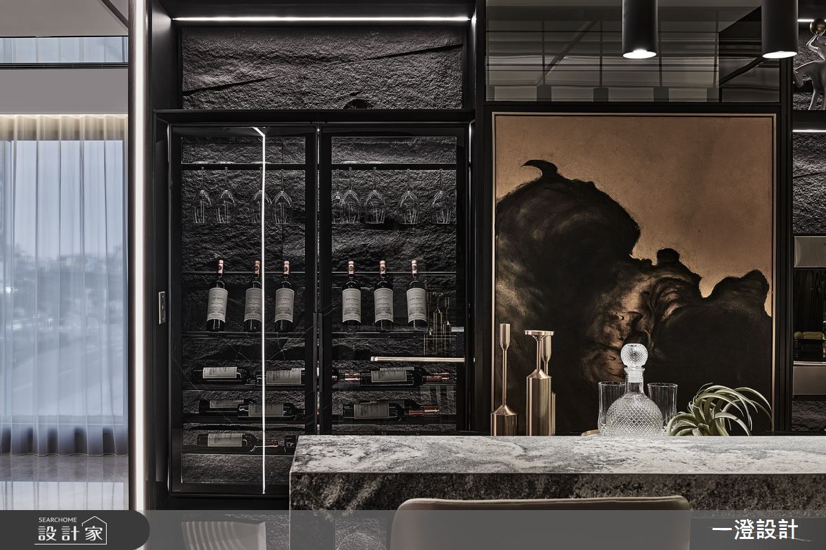 100坪＿現代輕奢風吧檯中島案例圖片＿一澄設計事業＿一澄_22.墨‧砌之10