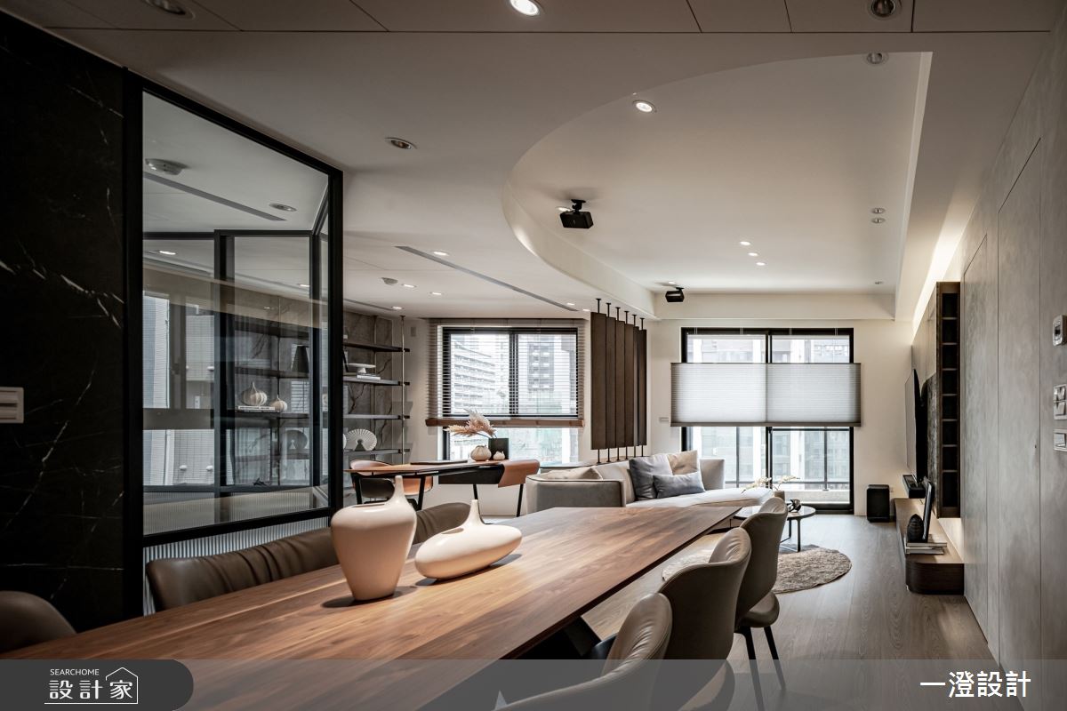 52坪＿輕奢風客廳餐廳書房案例圖片＿一澄設計事業＿一澄_26.頤‧石之1