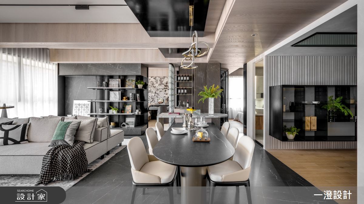 48坪＿現代簡約風客廳餐廳中島案例圖片＿一澄設計事業＿一澄_33.吾喻之2
