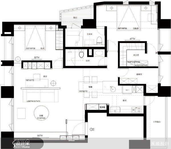 33坪新成屋(5年以下)＿北歐風案例圖片＿禾築國際設計＿禾築_15之34