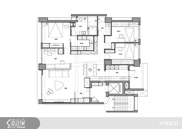 45坪中古屋(5~15年)＿休閒風案例圖片＿禾築國際設計＿禾築_27之18
