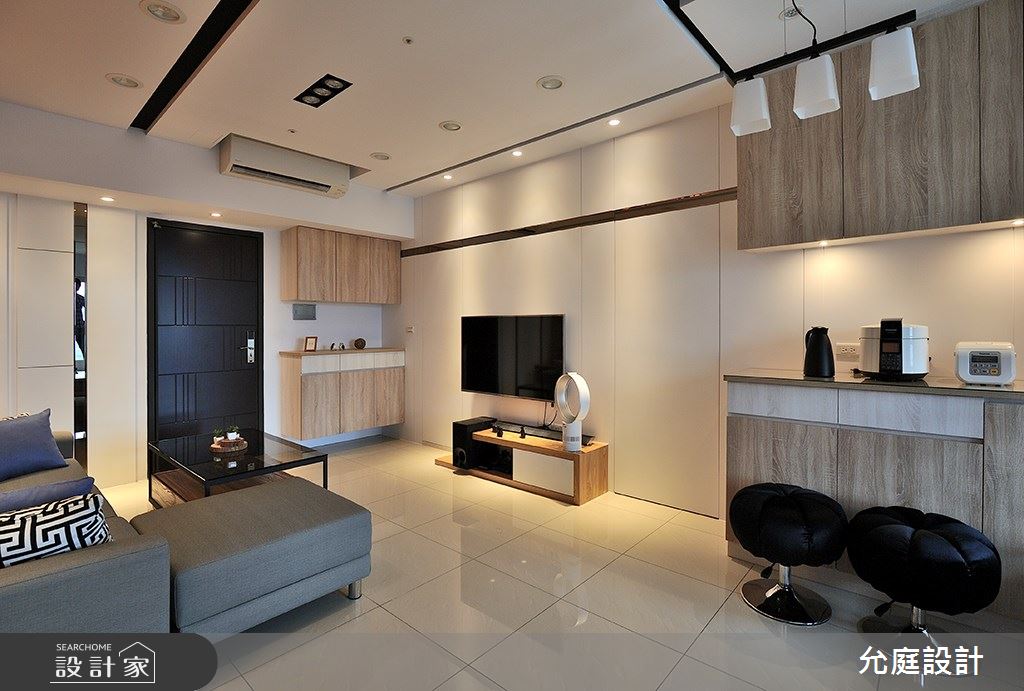 17坪新成屋(5年以下)＿現代風客廳案例圖片＿允庭室內裝修設計有限公司＿允庭_餘暉 漣漪之3