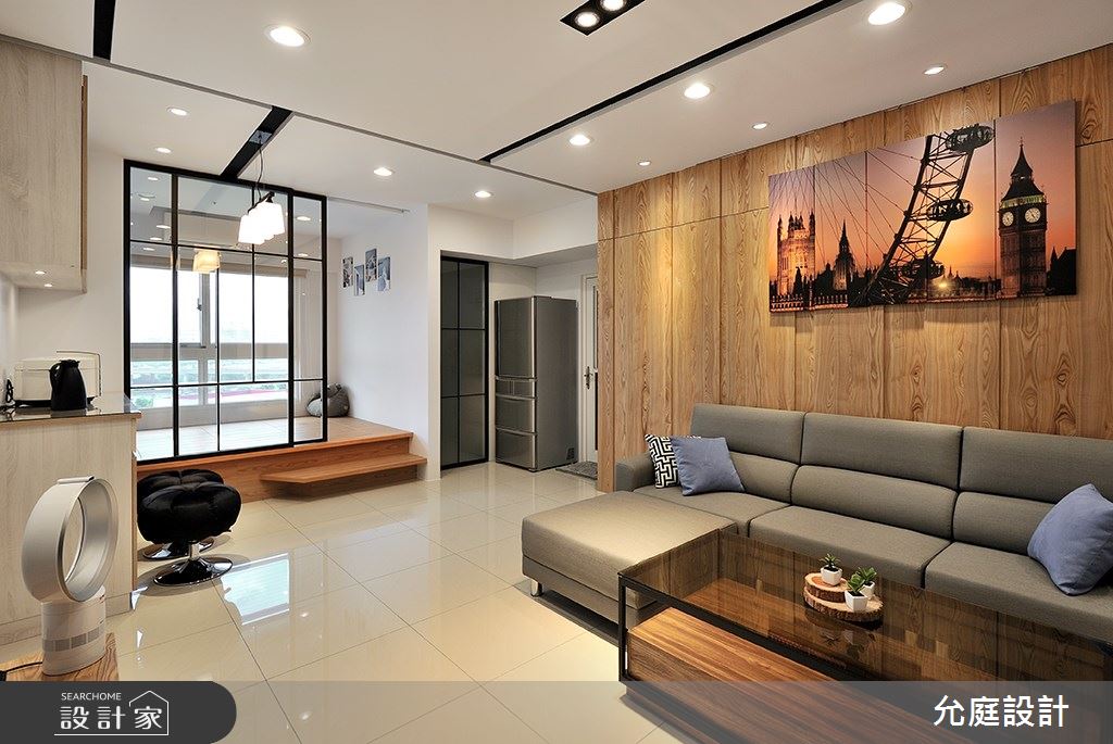 17坪新成屋(5年以下)＿現代風客廳多功能室案例圖片＿允庭室內裝修設計有限公司＿允庭_餘暉 漣漪之5