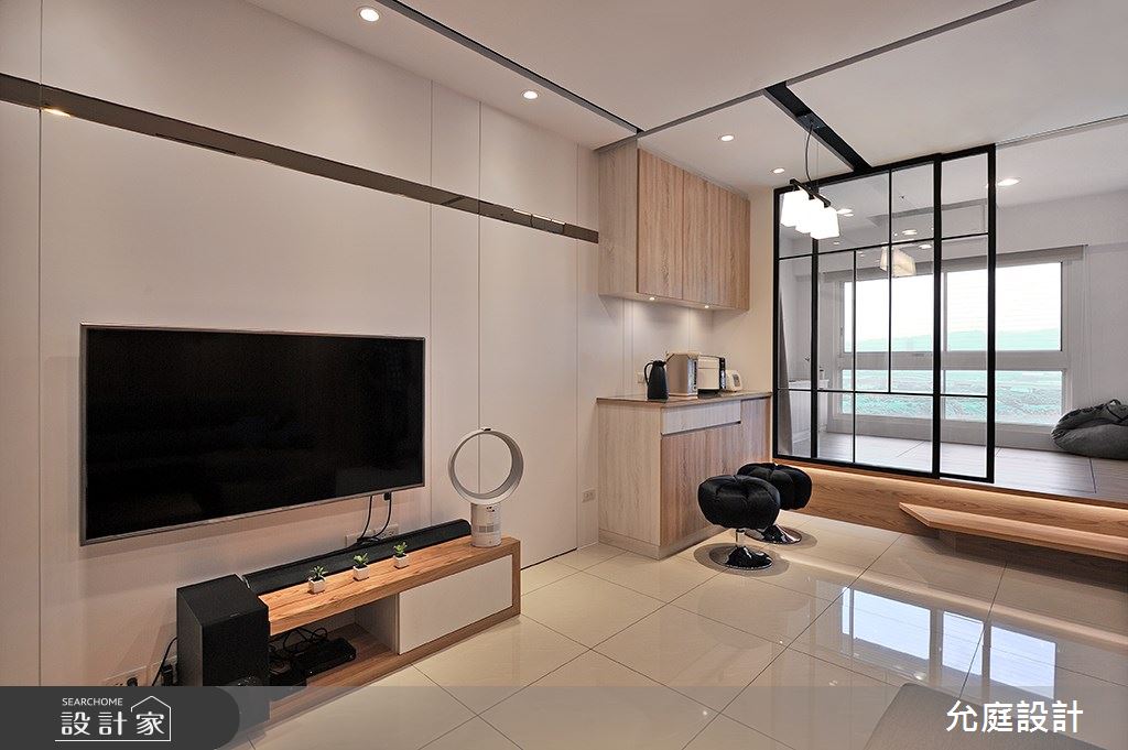 17坪新成屋(5年以下)＿現代風客廳多功能室案例圖片＿允庭室內裝修設計有限公司＿允庭_餘暉 漣漪之7