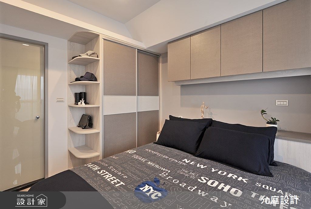 17坪新成屋(5年以下)＿現代風臥室案例圖片＿允庭室內裝修設計有限公司＿允庭_餘暉 漣漪之11