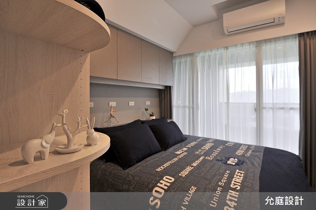 17坪新成屋(5年以下)＿現代風臥室案例圖片＿允庭室內裝修設計有限公司＿允庭_餘暉 漣漪之10