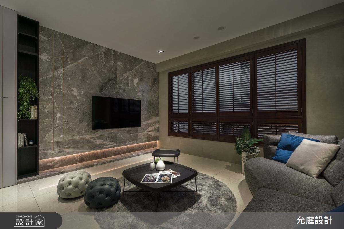 15坪新成屋(5年以下)＿北歐風客廳案例圖片＿允庭室內裝修設計有限公司＿允庭_成長之1