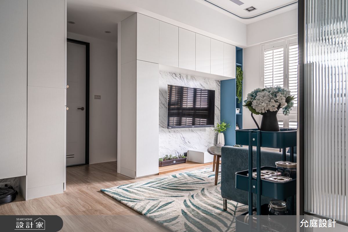 17坪新成屋(5年以下)＿北歐風客廳案例圖片＿允庭室內裝修設計有限公司＿允庭_希臘 慢活之2