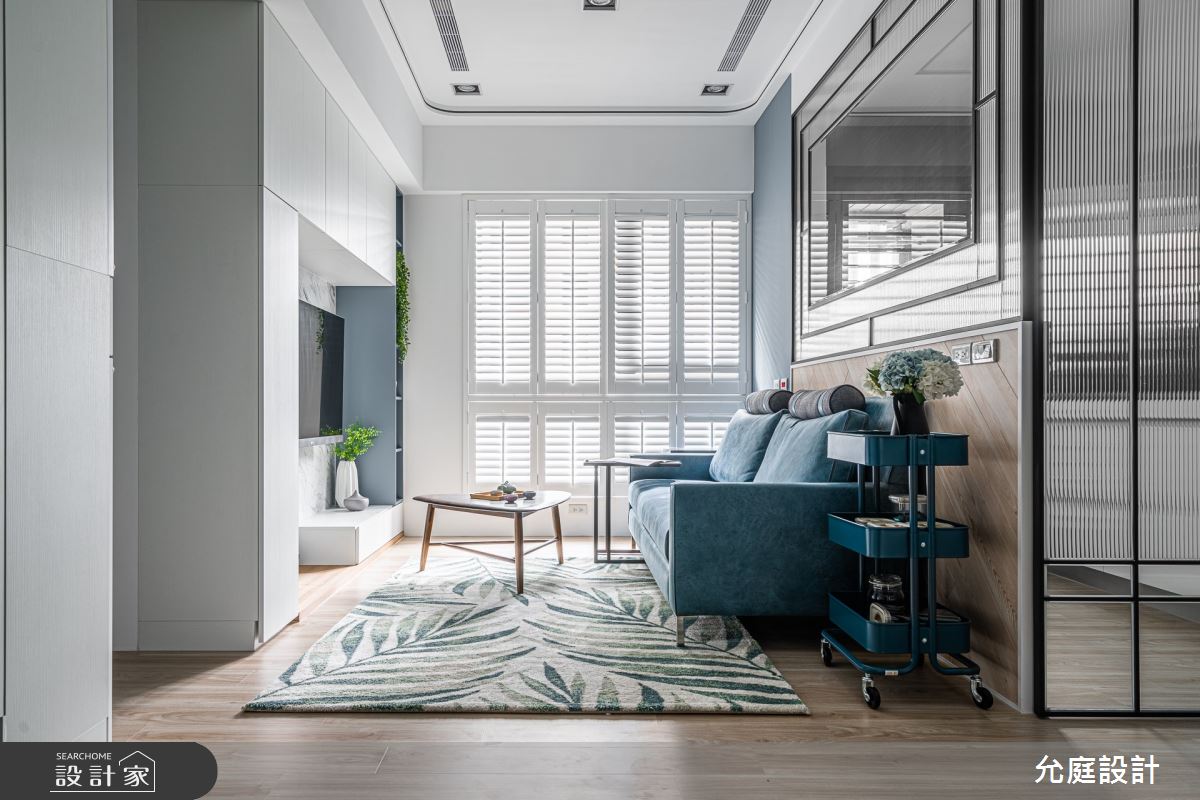 17坪新成屋(5年以下)＿北歐風客廳案例圖片＿允庭室內裝修設計有限公司＿允庭_希臘 慢活之3