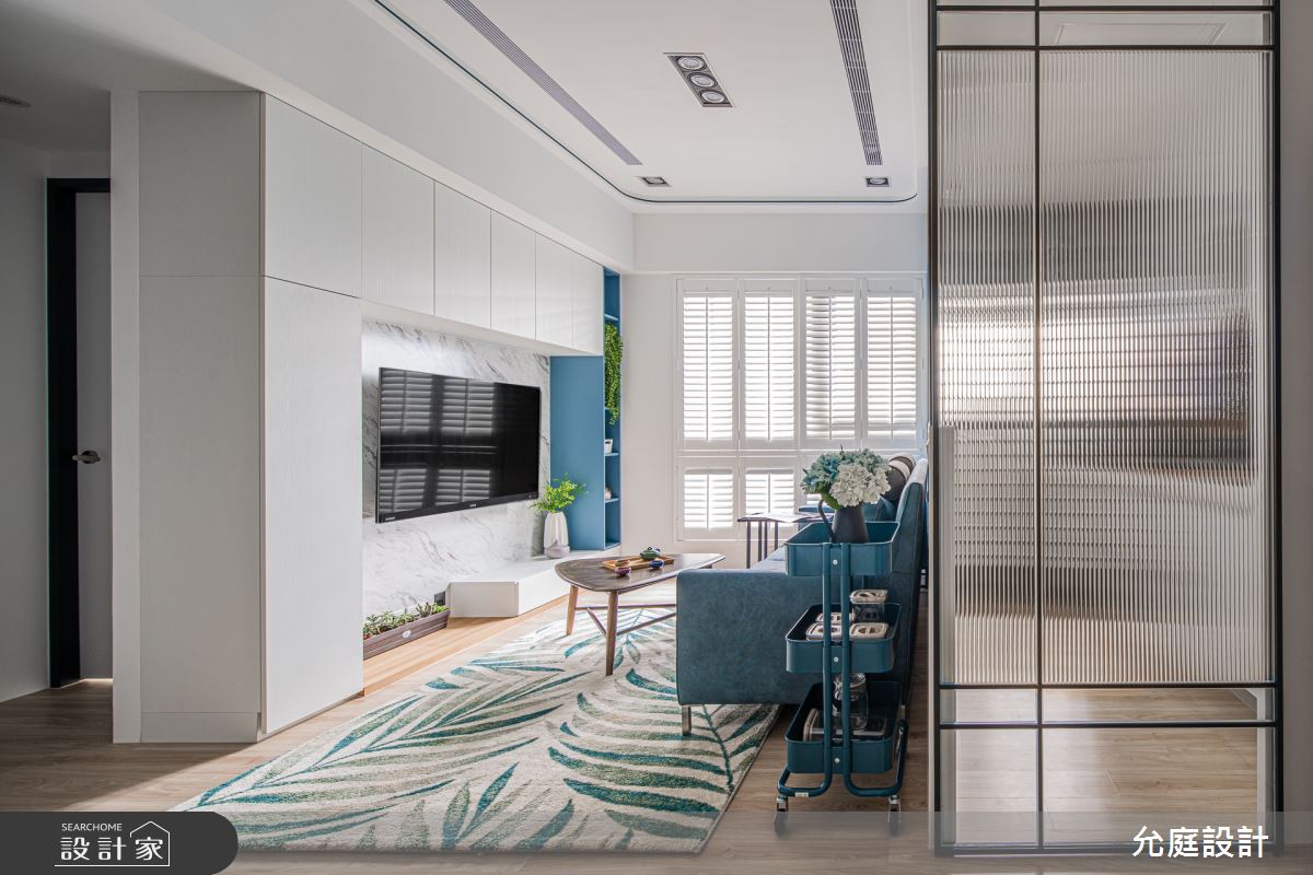 17坪新成屋(5年以下)＿北歐風客廳案例圖片＿允庭室內裝修設計有限公司＿允庭_希臘 慢活之4
