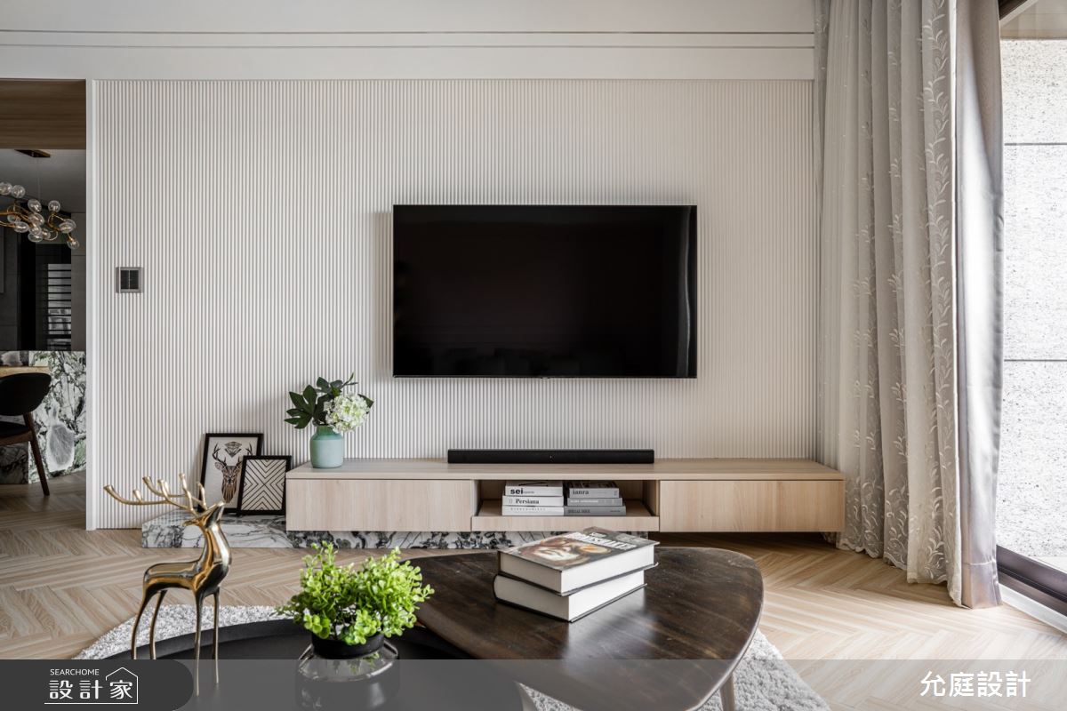 80坪新成屋(5年以下)＿美式風客廳案例圖片＿允庭室內裝修設計有限公司＿允庭_美式清風淡雅之4