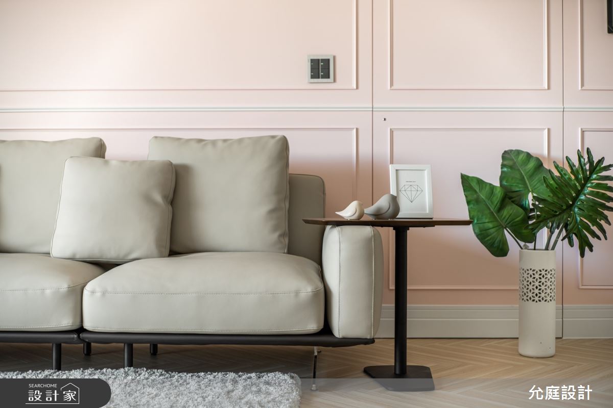 80坪新成屋(5年以下)＿美式風客廳案例圖片＿允庭室內裝修設計有限公司＿允庭_美式清風淡雅之5