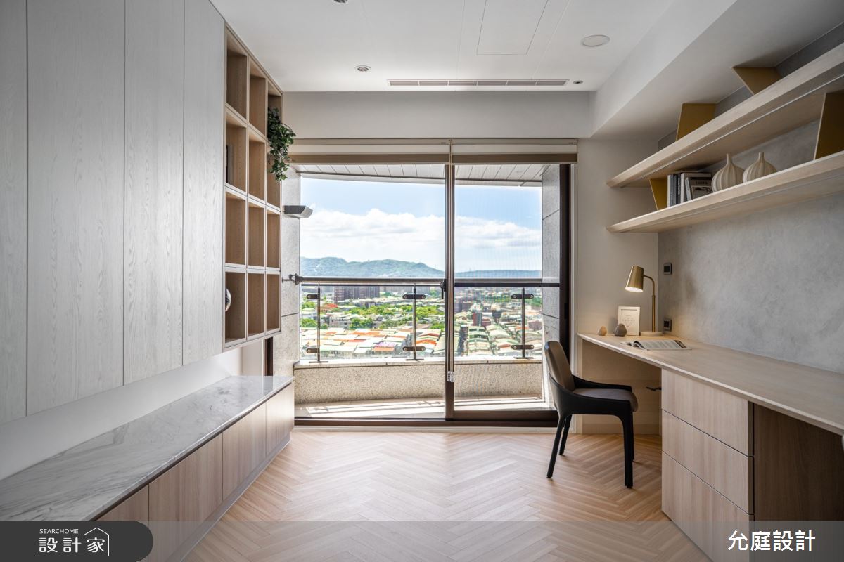 80坪新成屋(5年以下)＿美式風書房案例圖片＿允庭室內裝修設計有限公司＿允庭_美式清風淡雅之7