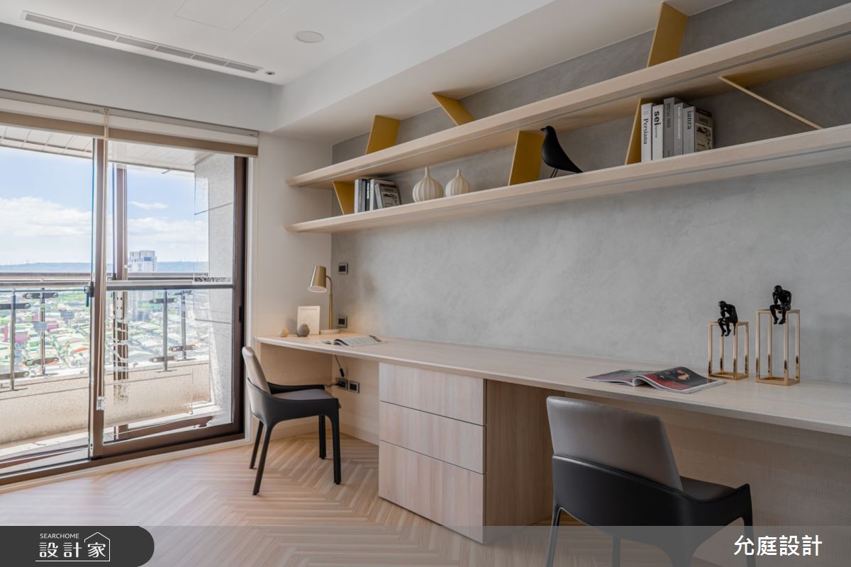 80坪新成屋(5年以下)＿美式風書房案例圖片＿允庭室內裝修設計有限公司＿允庭_美式清風淡雅之8