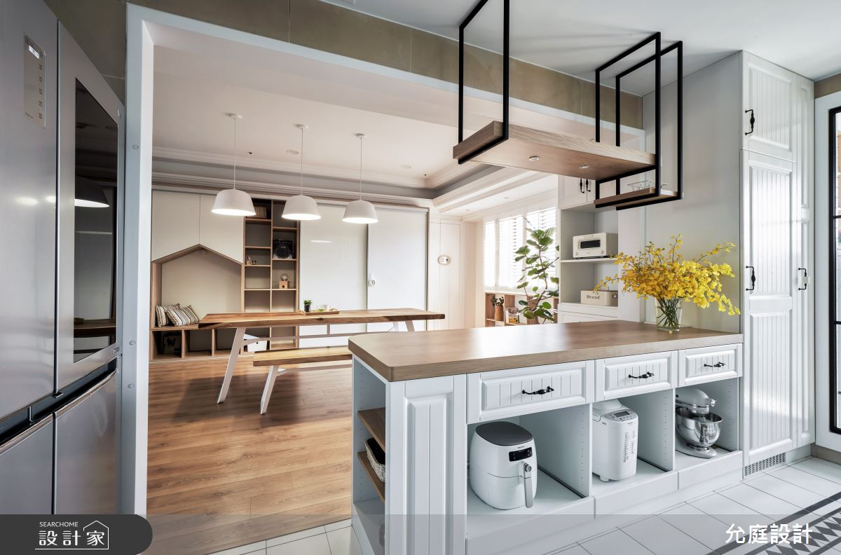 70坪老屋(16~30年)＿北歐風餐廳中島案例圖片＿允庭室內裝修設計有限公司＿允庭_童趣童夢之10