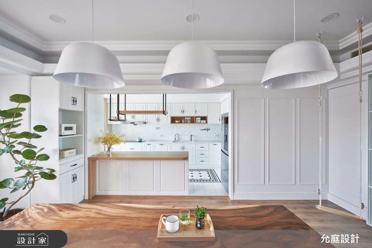 70坪老屋(16~30年)＿北歐風餐廳廚房中島案例圖片＿允庭室內裝修設計有限公司＿允庭_童趣童夢之9