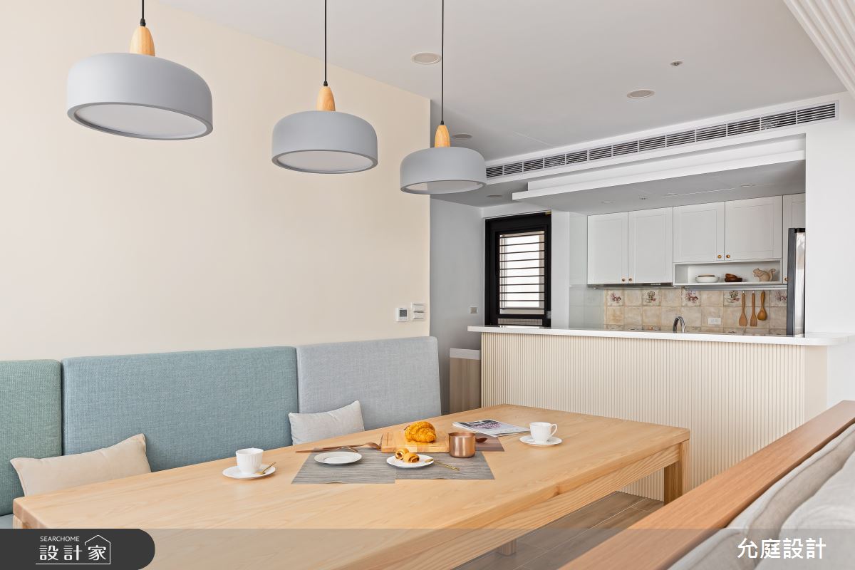 23坪毛胚屋＿北歐風餐廳廚房吧檯中島案例圖片＿允庭室內裝修設計有限公司＿允庭_淡雅恬靜之8