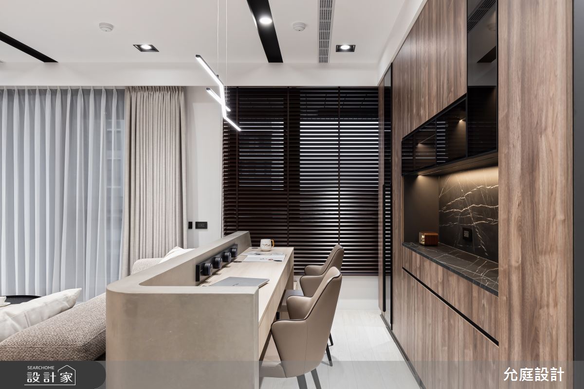 毛胚屋＿現代風客廳書房案例圖片＿允庭室內裝修設計有限公司＿允庭_雲藏星謐之2534