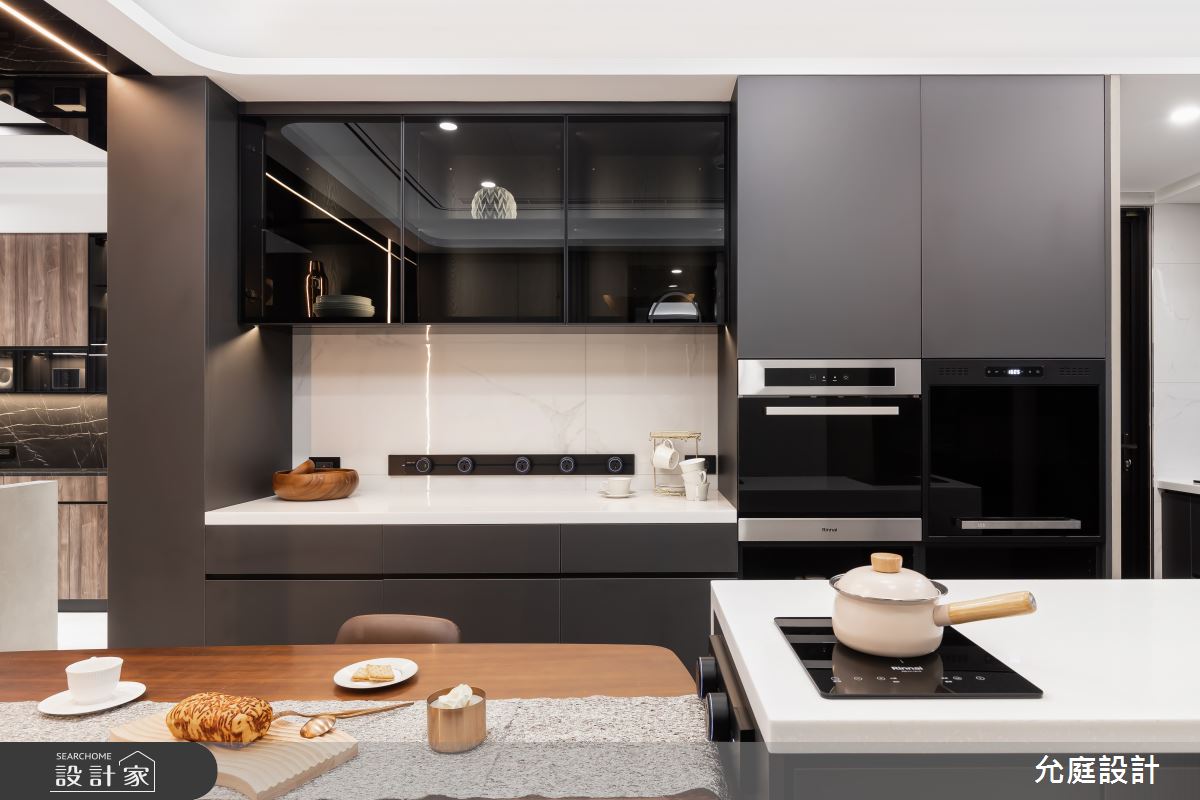 毛胚屋＿現代風餐廳廚房中島案例圖片＿允庭室內裝修設計有限公司＿允庭_雲藏星謐之6