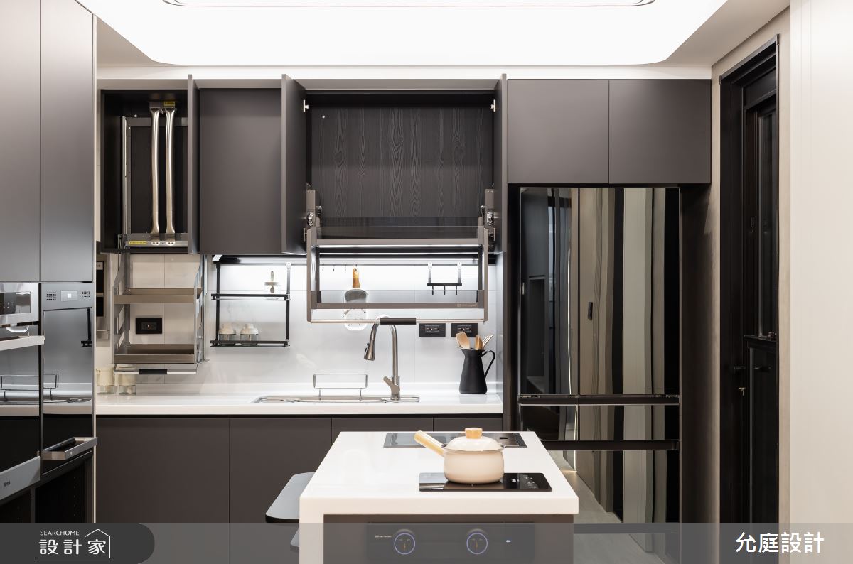 毛胚屋＿現代風廚房中島案例圖片＿允庭室內裝修設計有限公司＿允庭_雲藏星謐之8
